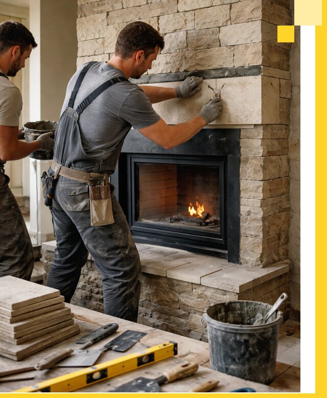 Проектирование и установка открытых каминов в Асбесте