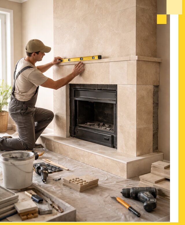 Установка и монтаж каминов в частном доме под ключ в Асбесте