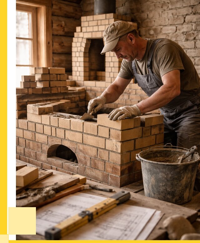 Кладка печей из кирпича в Асбесте цены от 30321 р. - ЭриданСбс