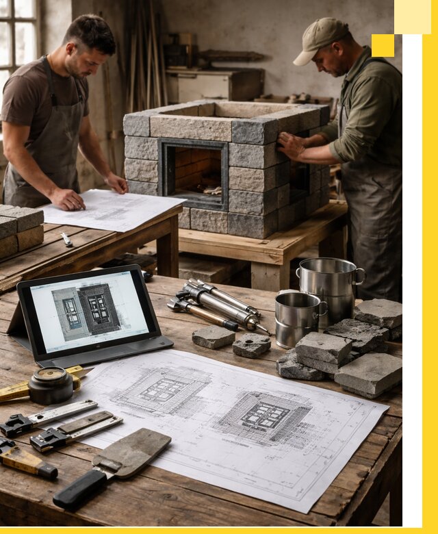 Разработка проектов печей с согласованием и монтажом в Асбесте