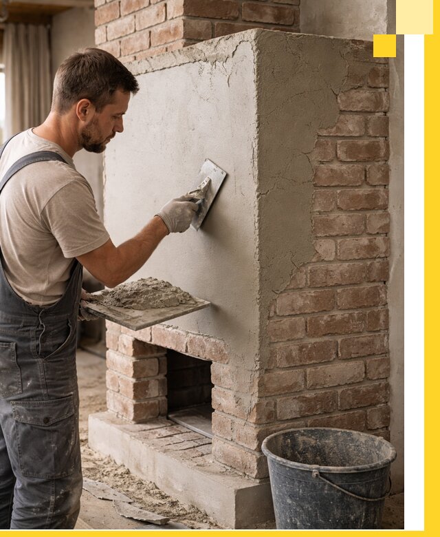 Отделка печей и облицовка каминов в Асбесте под ключ