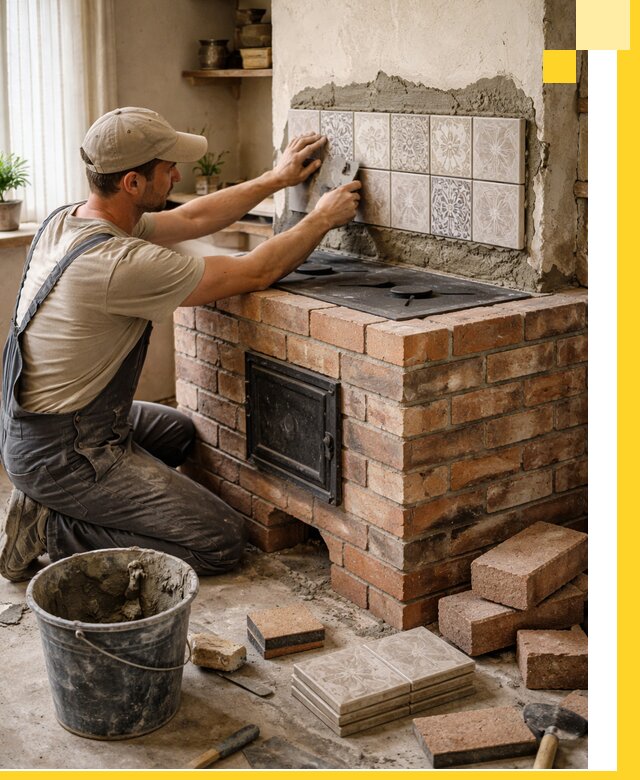 Печи с плитой на заказ монтаж гарантия и сервис в Асбесте