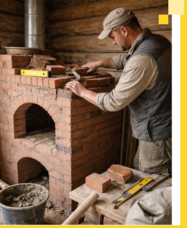 Изготовление и установка русских печей в Асбесте под ключ