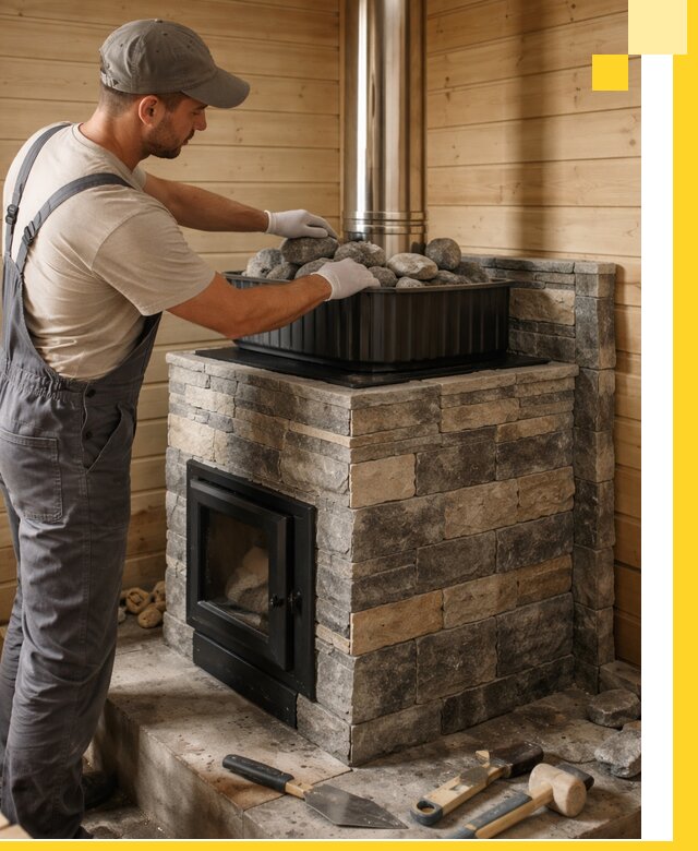 Печи для парной в Асбесте, производство, монтаж и обслуживание