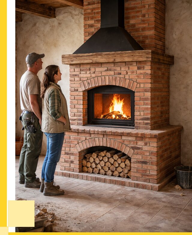 Печи камины из кирпича в Асбесте от 121284 р. | ЭриданСбс