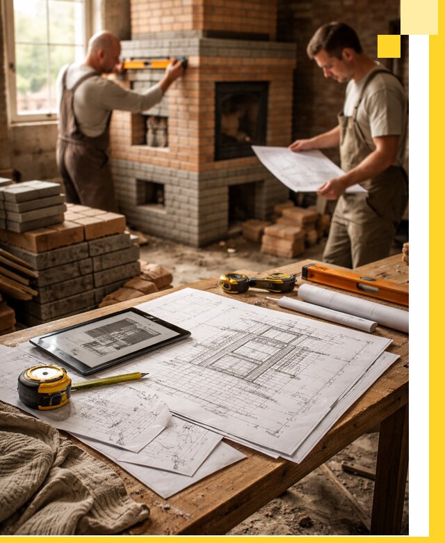 Проекты печей и каминов с индивидуальным дизайном в Асбесте