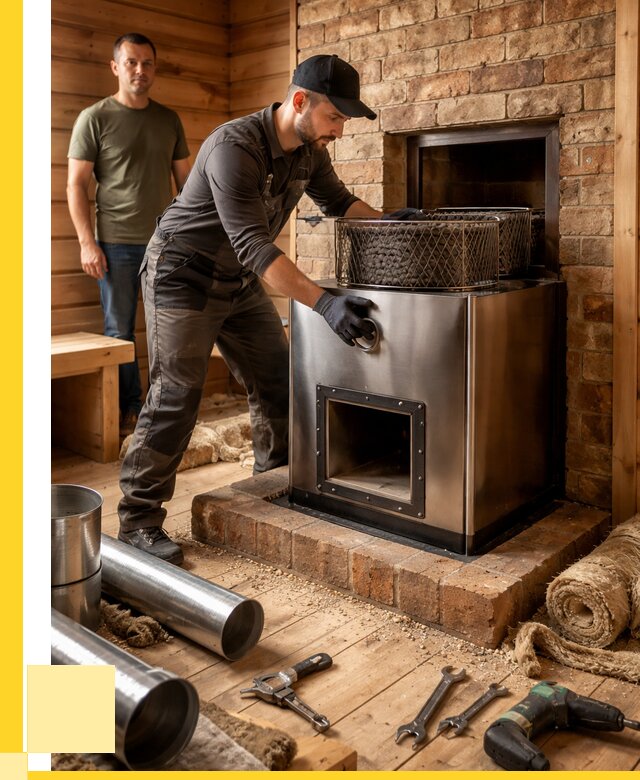 Монтаж банных печей под ключ в Асбесте от 18193 р., ЭриданСбс