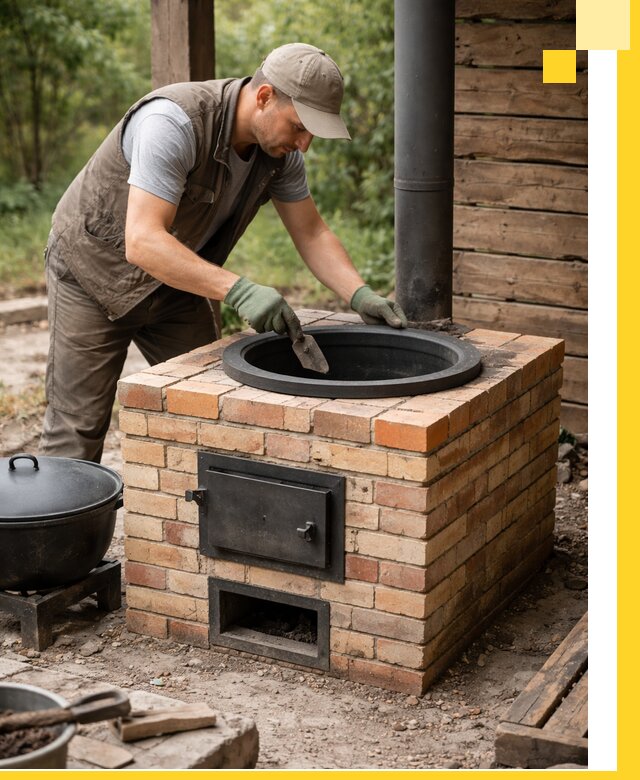 Изготовление и установка печей для казана в Асбесте под ключ