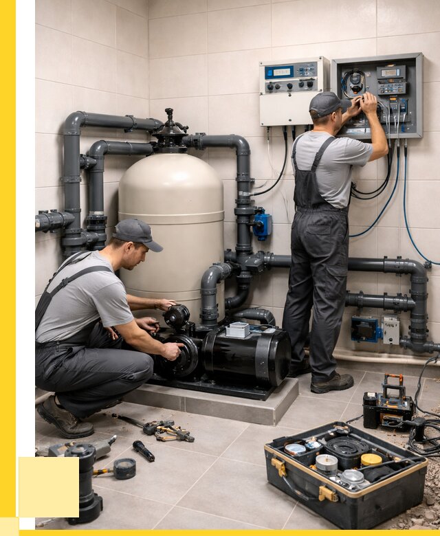 Монтаж оборудования для бассейнов в Асбесте от 40428 р. | ЭриданСбс