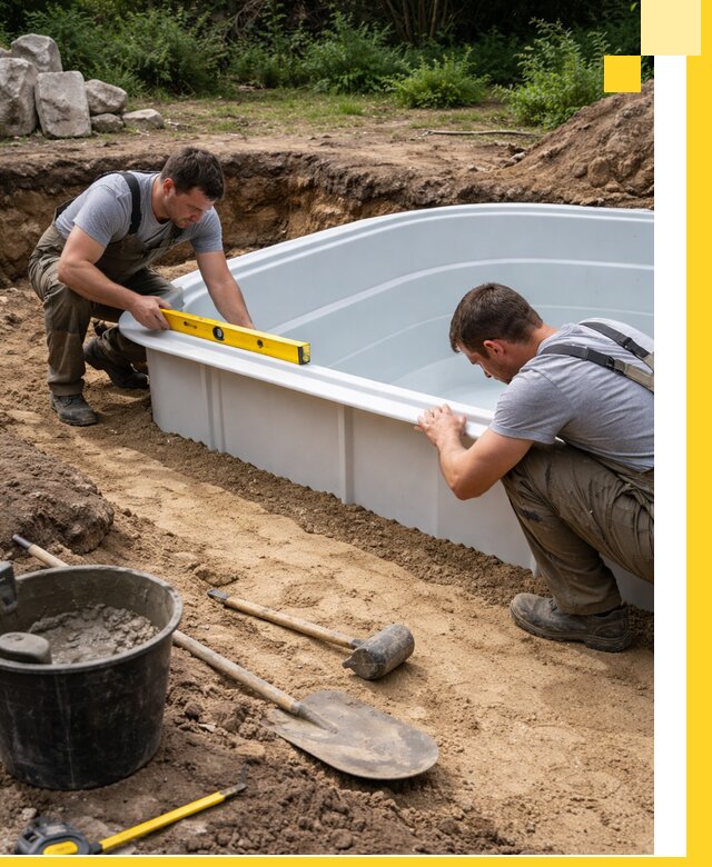 Производство и установка пластиковых бассейнов в Асбесте под ключ