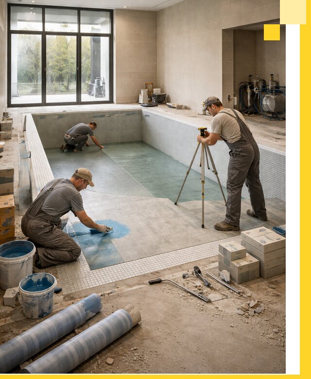 Проект и строительство закрытых бассейнов в Асбесте под ключ