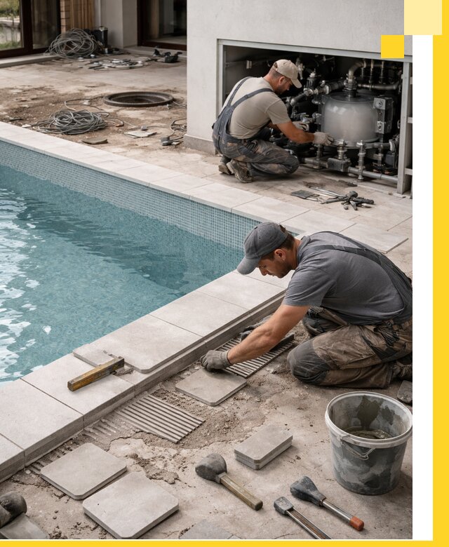 Строительство и монтаж бассейнов в коттедже в Асбесте