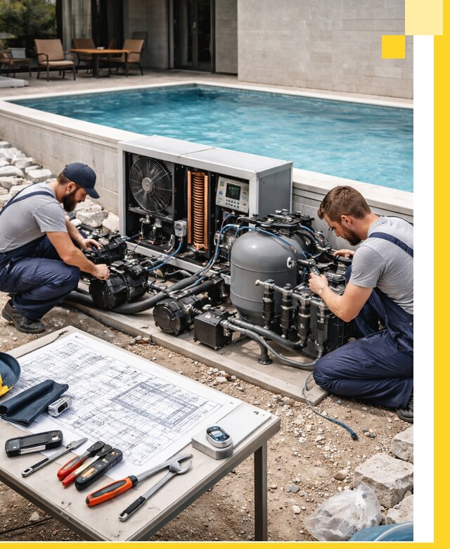 Проектирование и монтаж бассейнов с подогревом в Асбесте