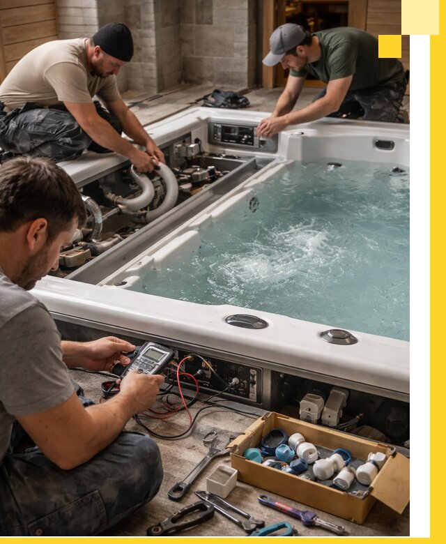 Гидромассажные бассейны под ключ в Асбесте, дизайн и монтаж