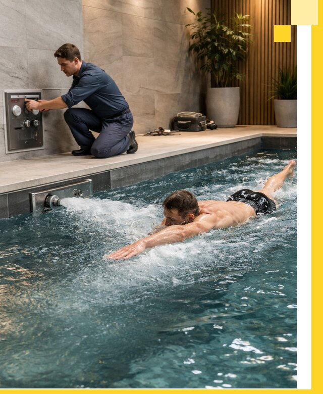 Проектирование и монтаж бассейнов с противотоком в Асбесте