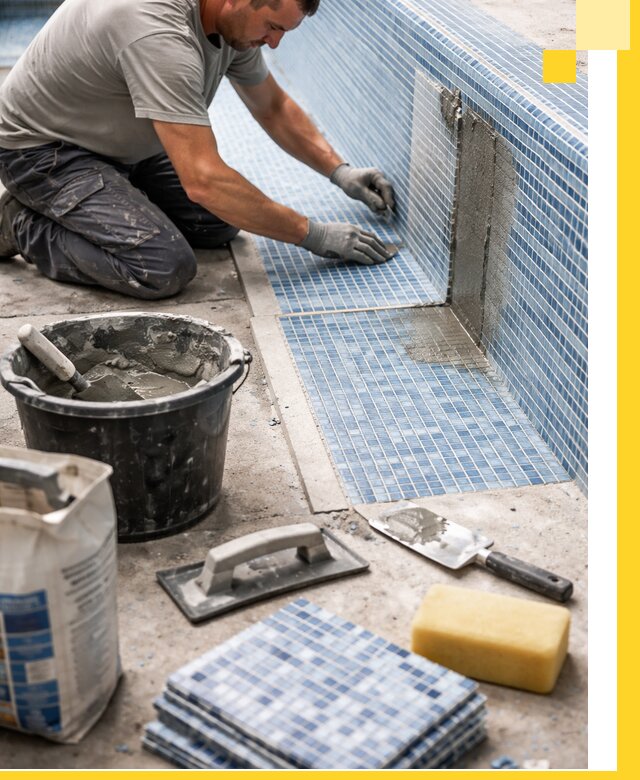 Укладка и ремонт мозаики для бассейнов под ключ в Асбесте