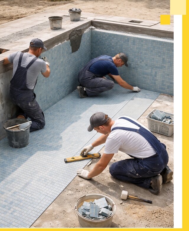 Укладка и установка плитки для бассейнов под ключ в Асбесте