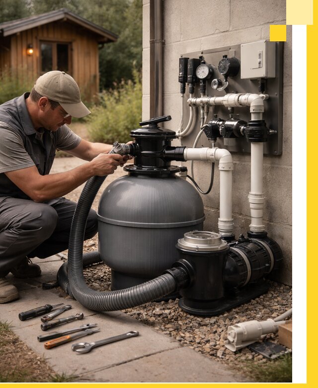 Продажа и монтаж фильтров и насосов для бассейнов в Асбесте