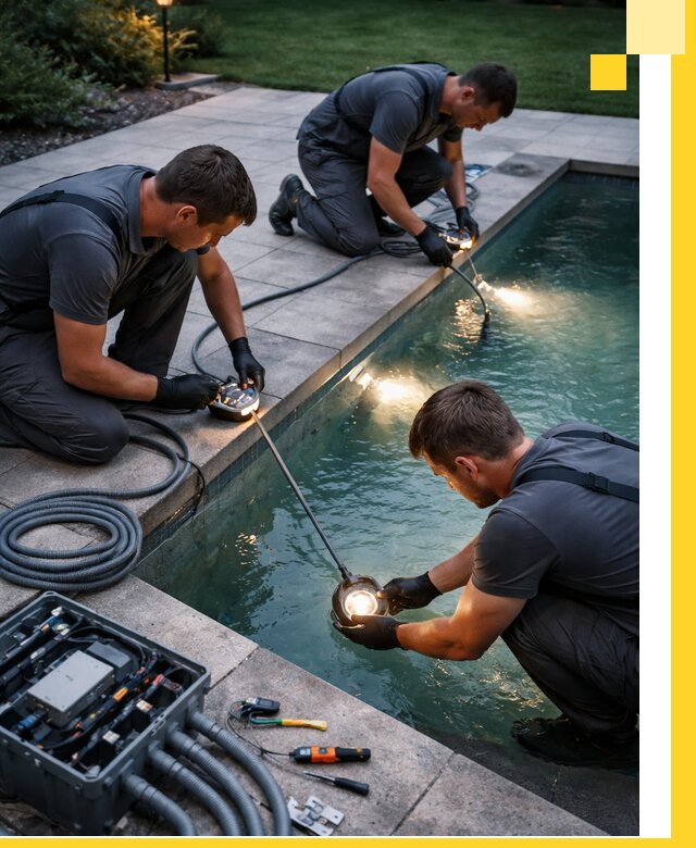 Профессиональное освещение бассейнов в Асбесте: дизайн и монтаж