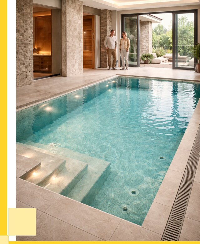 Бассейн во дворе в Асбесте: проект, отделка от 1212840 р. | ЭриданСбс