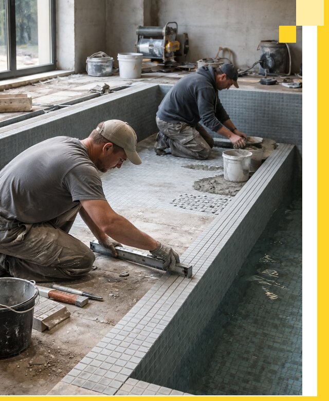 Строительство бассейна в частном доме в Асбесте под ключ