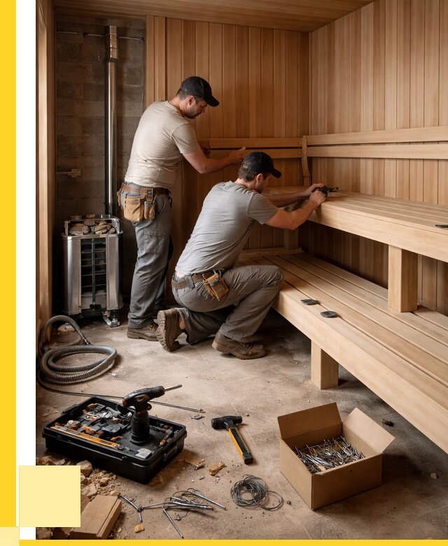 Монтаж саун под ключ в Асбесте от 121284 р. | ЭриданСбс