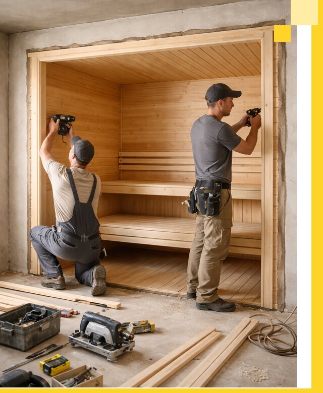 Монтаж саун под ключ в Асбесте — проектирование и установка