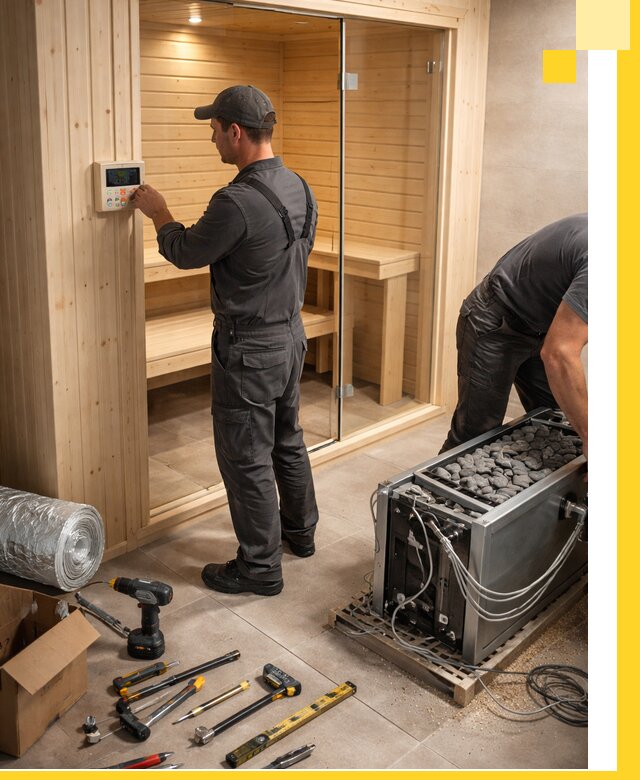 Поставка, установка и монтаж электрических саун в Асбесте