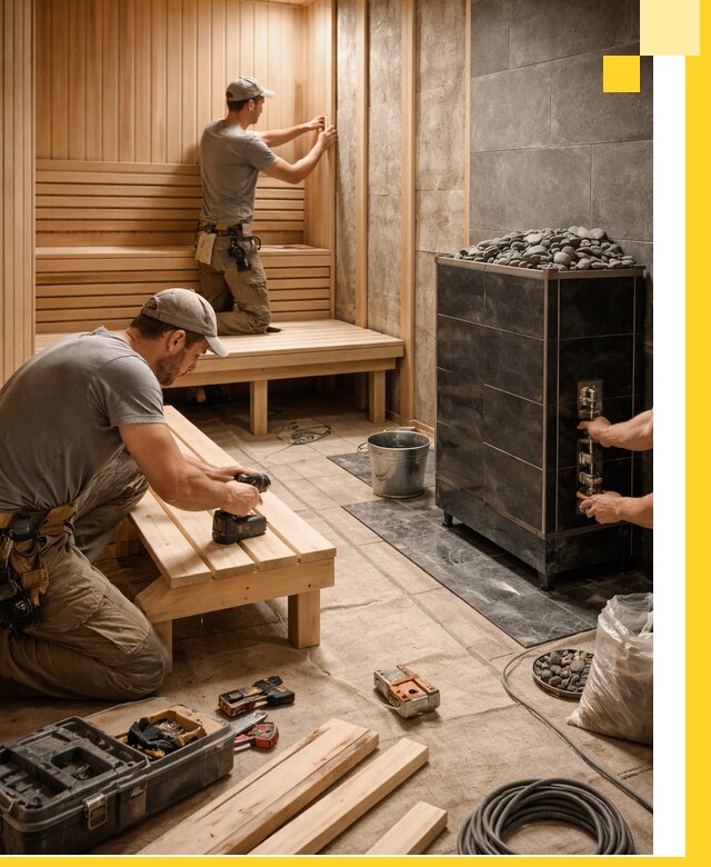 Дизайн и строительство интерьерных саун под ключ в Асбесте