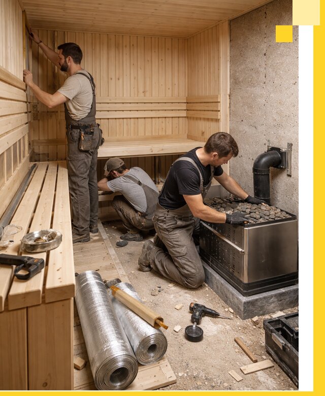 Индивидуальные сауны на заказ в Асбесте под ключ, проект и монтаж