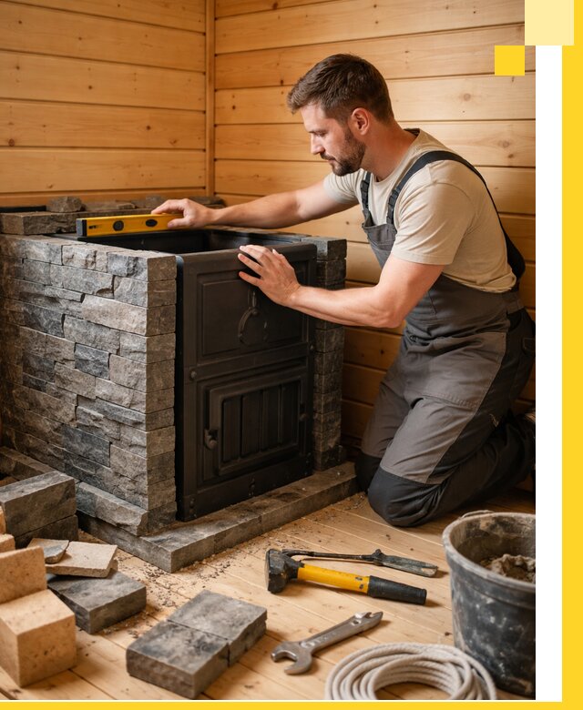 Производство и установка печей для саун под ключ в Асбесте