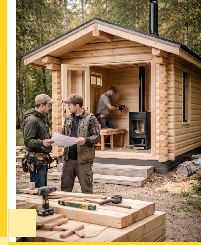 Монтаж бань под ключ в Асбесте — от 202140 р. | ЭриданСбс