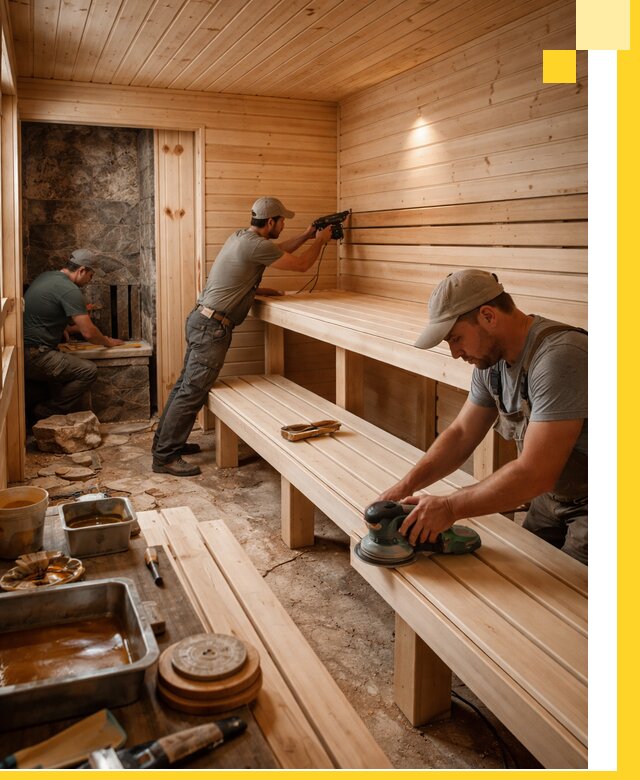 Профессиональная отделка бань в Асбесте под ключ, с гарантией