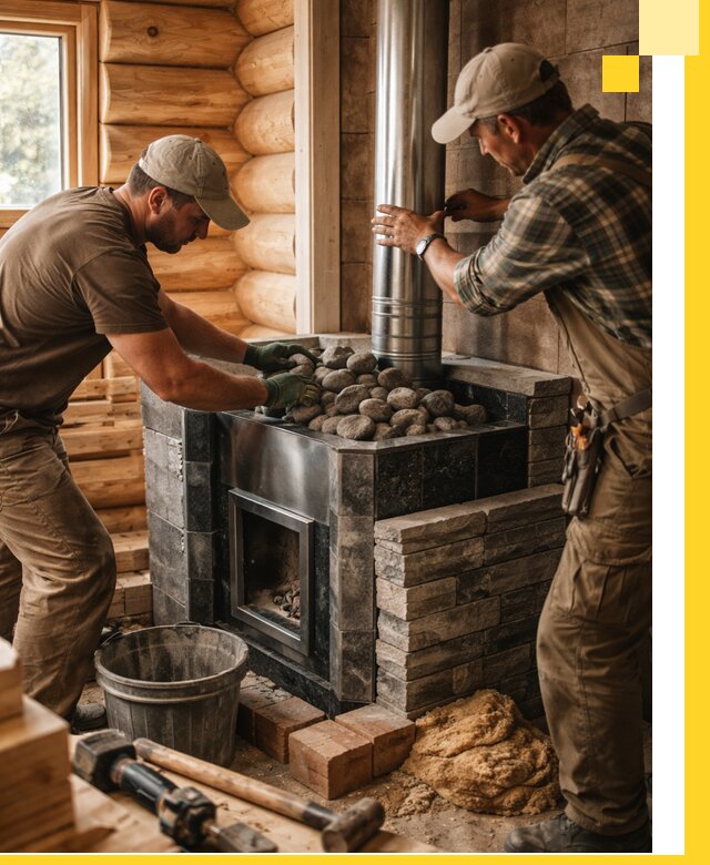 Строительство и отделка русских бань под ключ в Асбесте