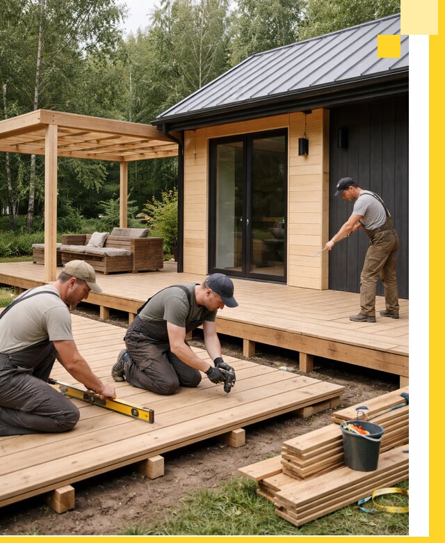 Строительство бань с террасой и бассейном под ключ в Асбесте