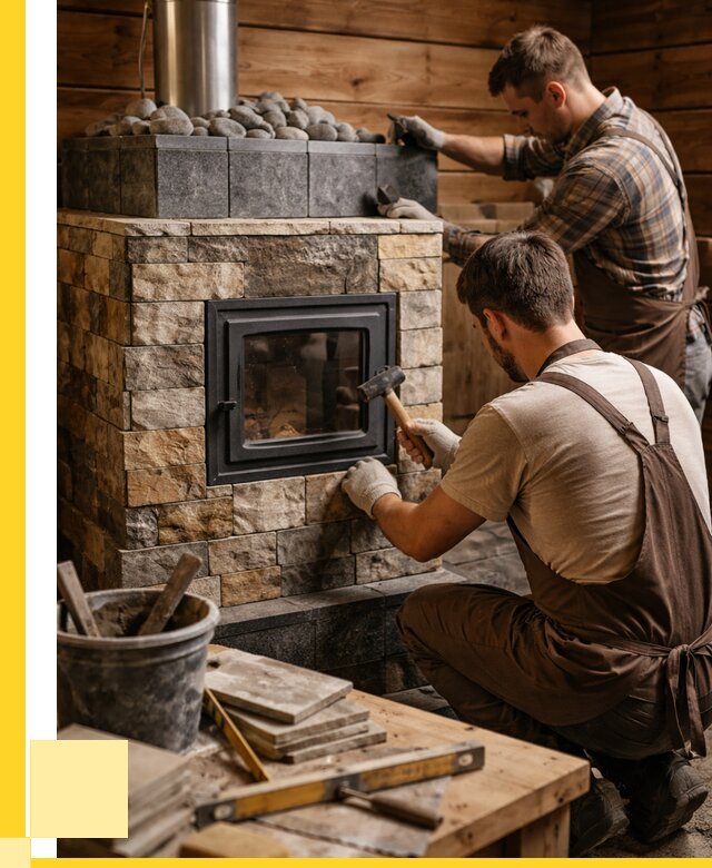 Облицовка банной печи в Асбесте от 15161 р. | ЭриданСбс