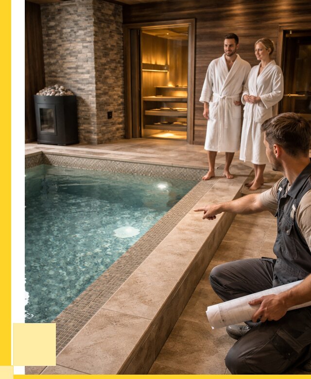 Проект бани с бассейном под ключ в Асбесте от 65696 р. | ЭриданСбс