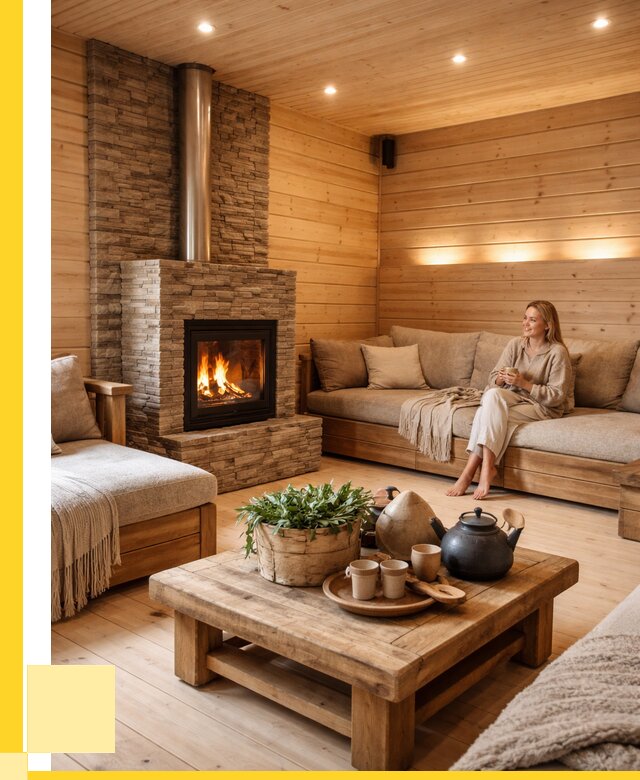 Проект бани с комнатой отдыха в Асбесте от 35375 р. | ЭриданСбс