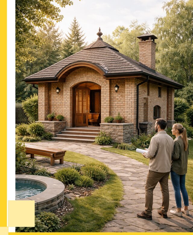 Проект кирпичной бани в Асбесте от 30321 р. | ЭриданСбс