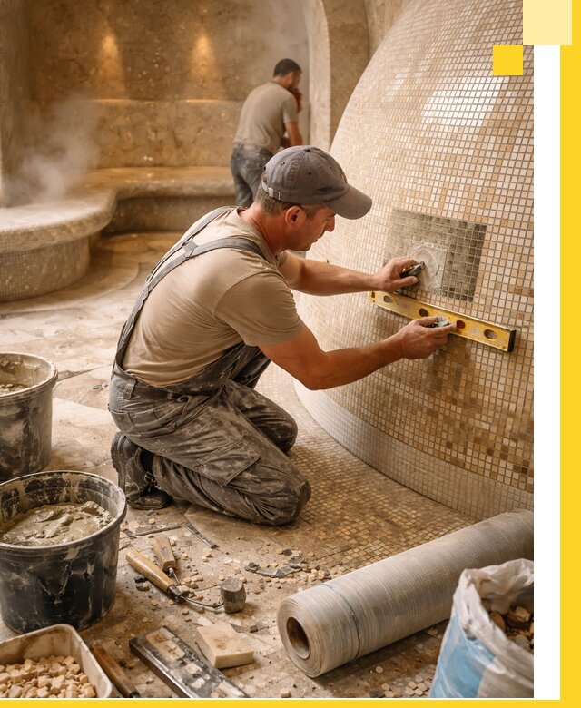 Хамам под ключ в Асбесте: проектирование, строительство, отделка