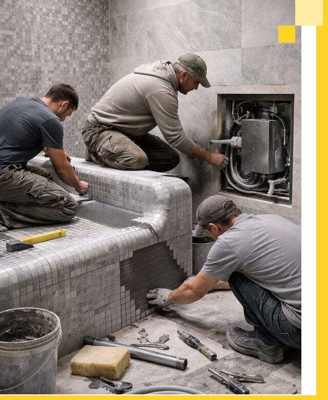 Проекты хамамов под ключ в Асбесте и дизайн и строительство