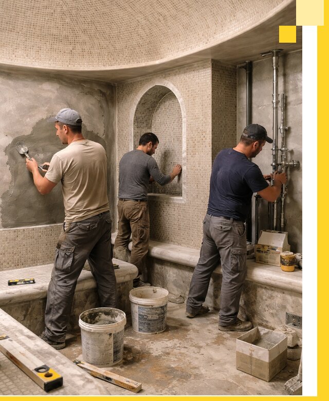 Профессиональный монтаж хамамов под ключ в Асбесте с гарантией