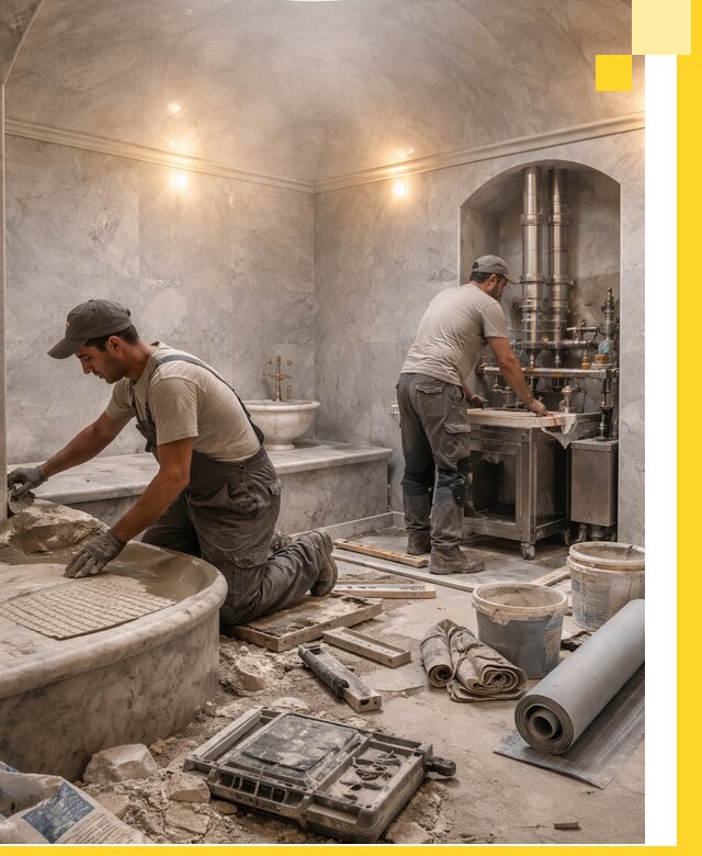 Строительство турецких бань хаммам под ключ в Асбесте