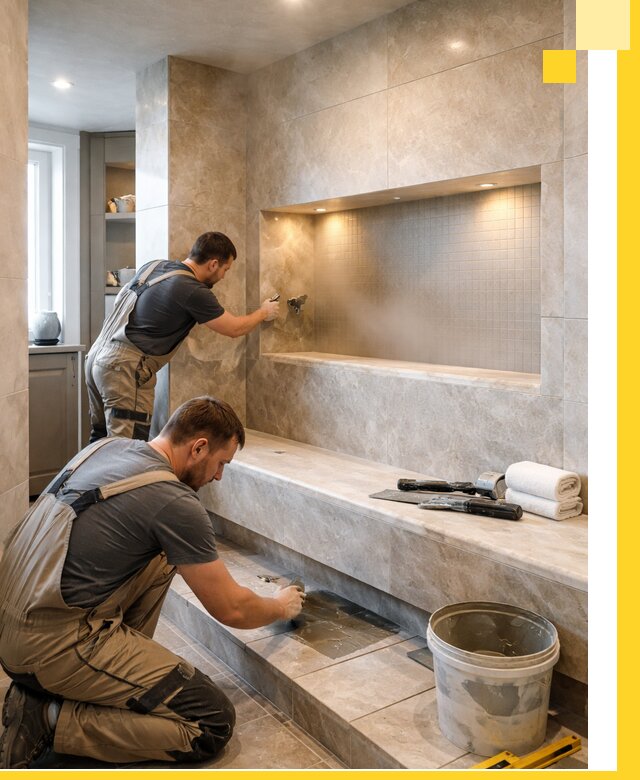 Профессиональное строительство хамама в квартире в Асбесте