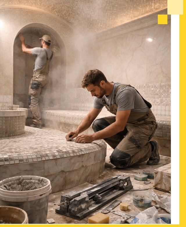 Профессиональный дизайн хамама и SPA под ключ в Асбесте