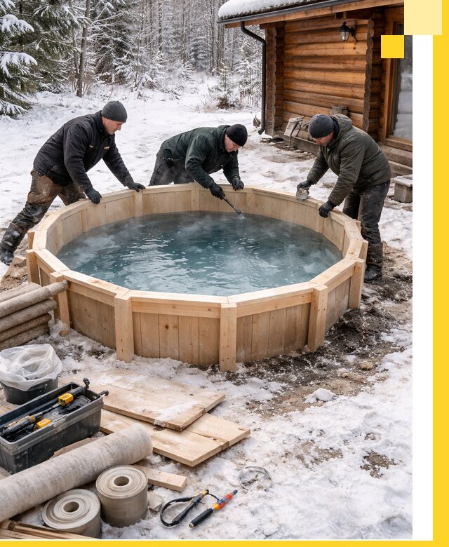 Изготовление и установка ледяных купелей под ключ в Асбесте