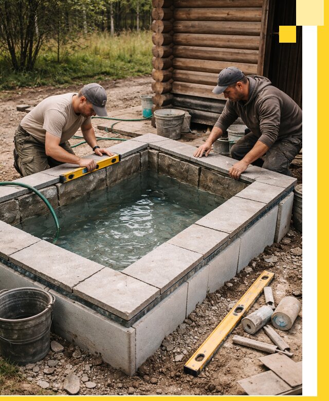 Изготовление и установка холодных купелей под ключ в Асбесте